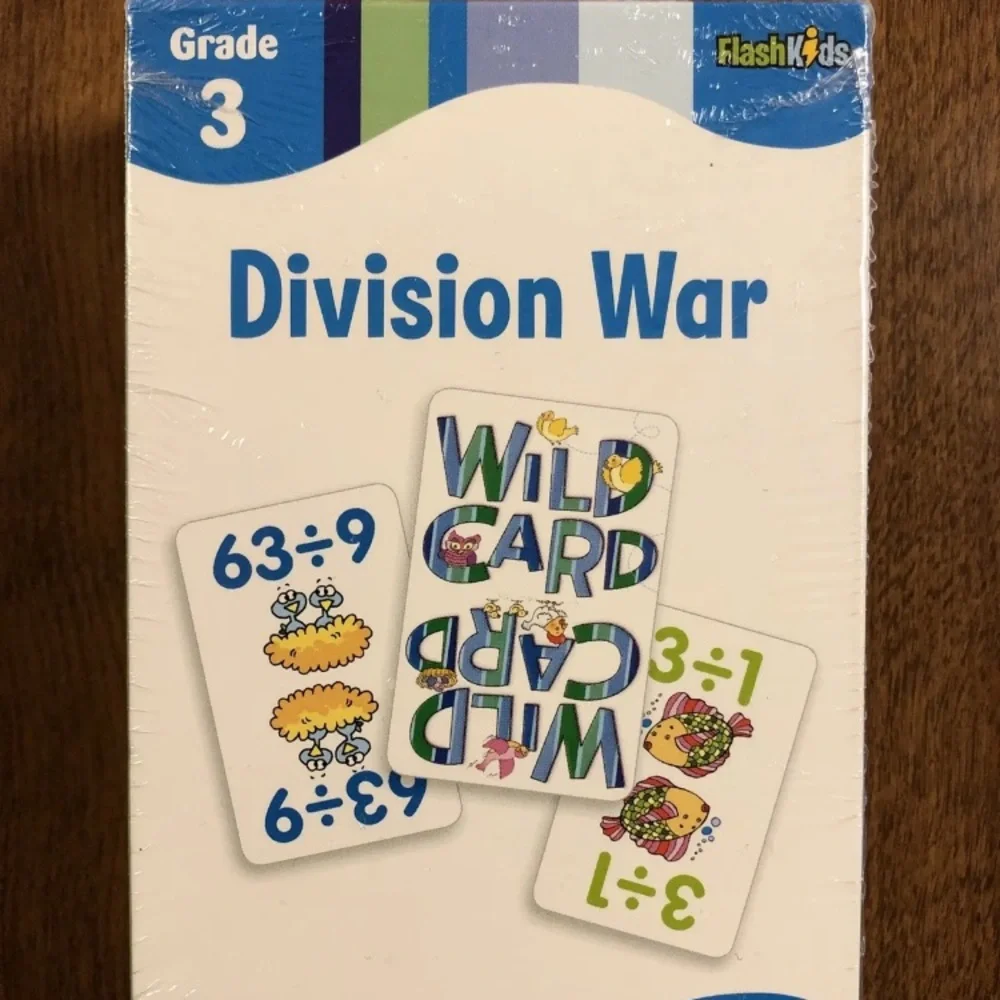 NEW 2005 Flash Kids DIVISION WAR Flashcards